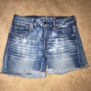 American Eagle Super Stretch Mini Jean Shorts